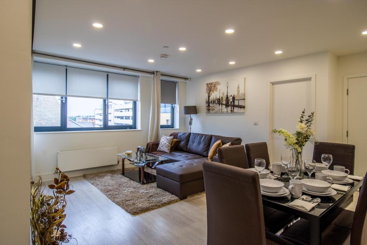 Virexxa Bedford Centre - Executive Suite - 2Bed Flat With Free Parking & Gym المظهر الخارجي الصورة