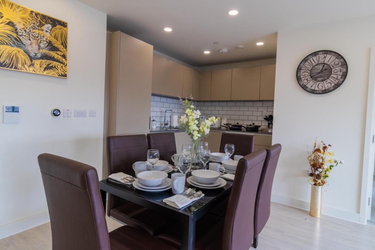 Virexxa Bedford Centre - Executive Suite - 2Bed Flat With Free Parking & Gym المظهر الخارجي الصورة